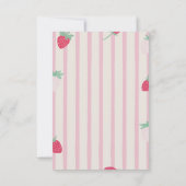 Erdbeere Vielen Dank Beere Vielen Dank Karte (Rückseite)