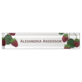 Erdbeere Vine Desk Namplate Namensplakette (Vorderseite)