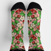 Erdbeere Vine Pattern Socken (Oben)