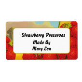 Erdbeere Vintage Fruchtmarken (Vorne)