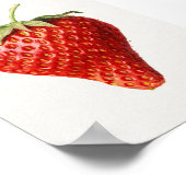 Erdbeere Vintage-Kunst Poster (Ecke)