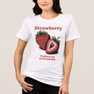 Erdbeere Vintage Kunst - Süße Sie können Tri-Blend Shirt