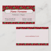 Erdbeere Visitenkarte (Vorne/Hinten)