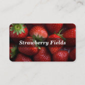 Erdbeere Visitenkarte (Vorderseite)