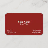 Erdbeere Visitenkarte (Rückseite)