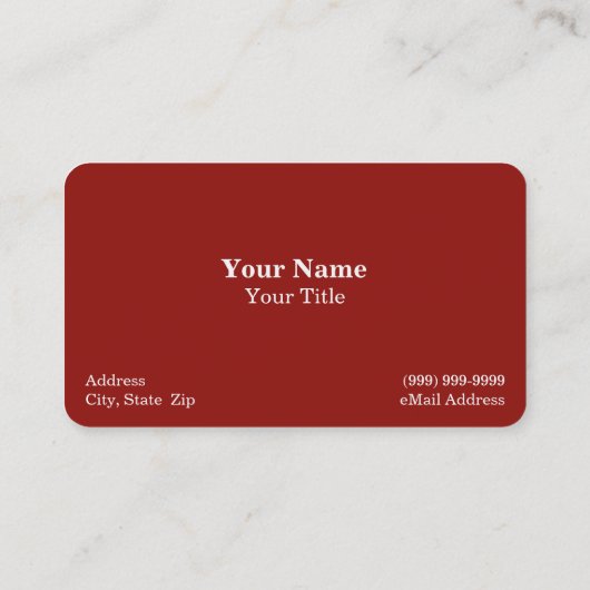 Erdbeere Visitenkarte (Rückseite)