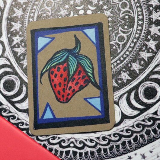 Erdbeere Visitenkarte