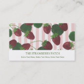 Erdbeere Visitenkarte (Vorderseite)