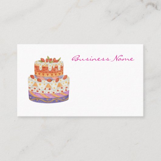 Erdbeere Visitenkarte (Vorderseite)