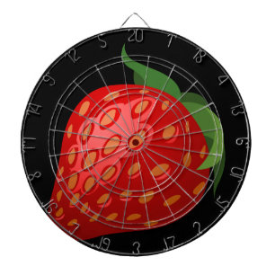 Erdbeere von Glitch Food Dartscheibe