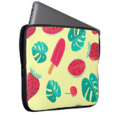 Erdbeere von Wassermelonen Blätter Laptopschutzhülle (Vorne Rechts)