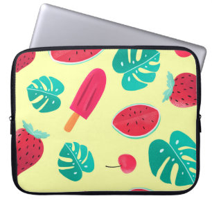 Erdbeere von Wassermelonen Blätter Laptopschutzhülle