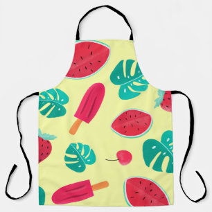 Erdbeere von Wassermelonen Blätter Schürze