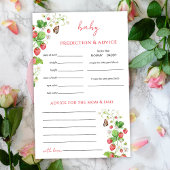 Erdbeere Vorhersagen Spiel Flyer