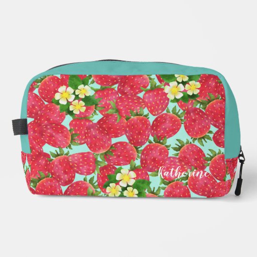 Erdbeere Waschbeutel (Vorderseite)