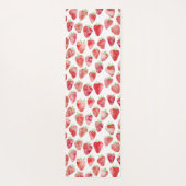 Erdbeere Wasserfarbe Personalisiert Yogamatte (Rückseite)