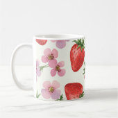 Erdbeere Wasserfarbe Tasse (Links)