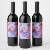 Erdbeere Weinetikett (Flaschen)