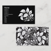 Erdbeere_weiß Visitenkarte (Vorne/Hinten)