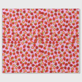 Erdbeere - Wrapping Paper Geschenkpapier (Flach)