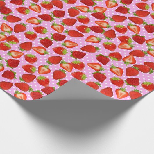 Erdbeere - Wrapping Paper Geschenkpapier (Ecke)