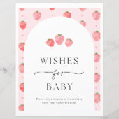 Erdbeere wünscht sich Baby-Signatur (Vorderseite)