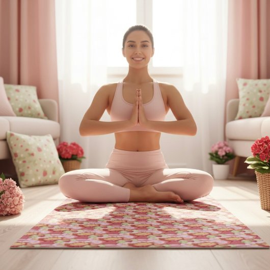Erdbeere Yogamatte