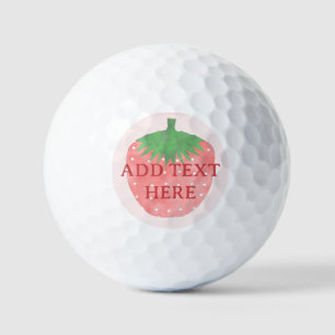 Erdbeere Zeichne benutzerdefinierten Text Golfball
