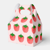 Erdbeere Zeichnend Geschenkschachtel (Rückseite)