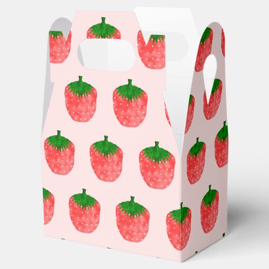 Erdbeere Zeichnend Geschenkschachtel (Geöffnet)