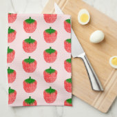 Erdbeere Zeichnend Geschirrtuch (Viertel Falte)