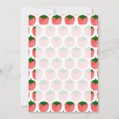 Erdbeere Zeichnend Muster Einladung (Vorderseite)