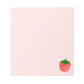 Erdbeere Zeichnend Notizblock (Vorderseite)