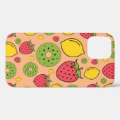 Erdbeere, Zitrone und Kiwi-Früchte Tapete Hintergr Case-Mate iPhone Hülle (Rückseite (Horizontal))