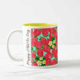 Erdbeere Zwei-Tone-Tasse Zweifarbige Tasse