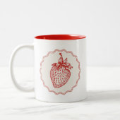 Erdbeere Zweifarbige Tasse (Links)