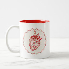 Erdbeere Zweifarbige Tasse