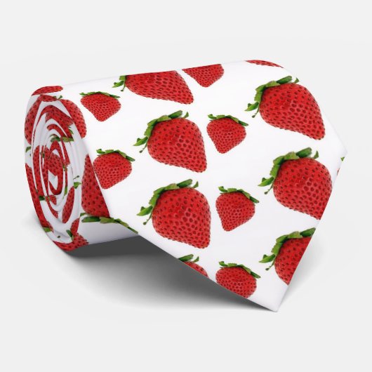 Erdbeerefelder Krawatte (Gerollt)