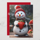 Erdbeereinladung Einladung (Vorne/Hinten)