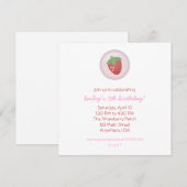 Erdbeereinladung Einladung (Vorne/Hinten)