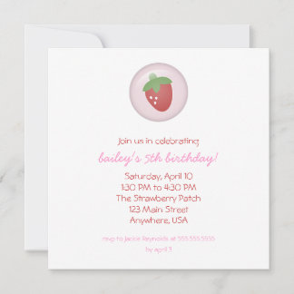 Erdbeereinladung Einladung