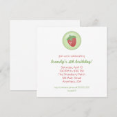 Erdbeereinladung Einladung (Vorne/Hinten)