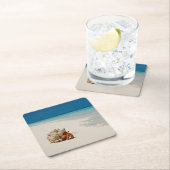 ErdbeerEinsiedlerkrebs | Coenobita Perlatus Rechteckiger Pappuntersetzer (Vor Ort)