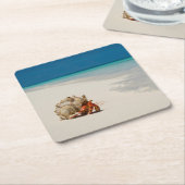 ErdbeerEinsiedlerkrebs | Coenobita Perlatus Rechteckiger Pappuntersetzer (angewinkelt)