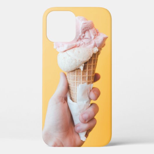 Erdbeereis auf Kegel Case-Mate iPhone Hülle (Rückseite)