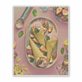 Erdbeereis Aufkleber (Vorderseite)