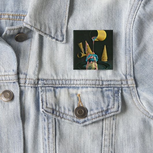 Erdbeereis Button (Beispiel)