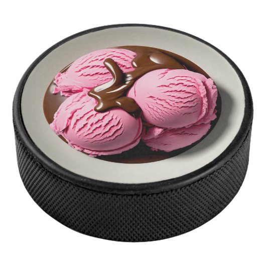 Erdbeereis Eishockey Puck (3/4)
