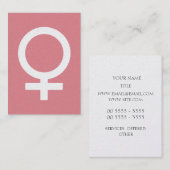 Erdbeereis-Frau-Zeichen Visitenkarte (Vorne/Hinten)