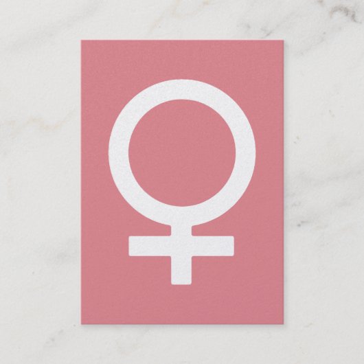 Erdbeereis-Frau-Zeichen Visitenkarte (Vorderseite)